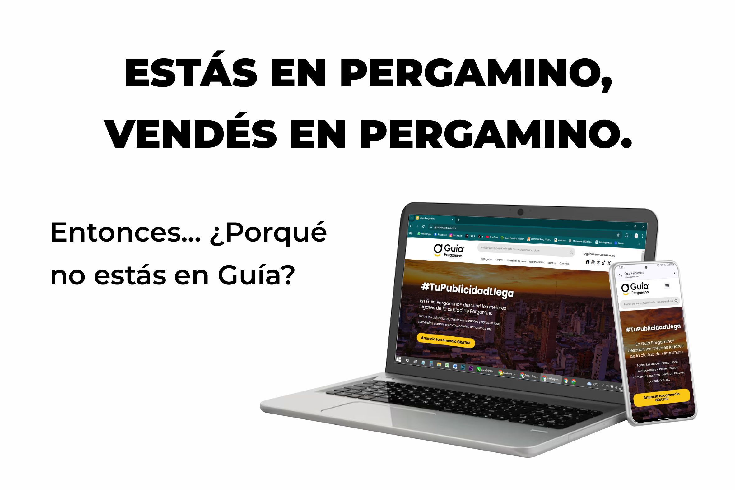 Lee más sobre el artículo Estás en Pergamino. Vendés en Pergamino